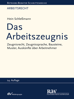 cover image of Das Arbeitszeugnis